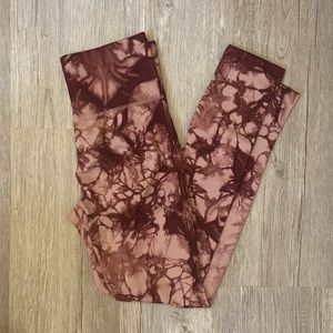 Amazon Booty scrunch splash Tie dye seamless leggings
